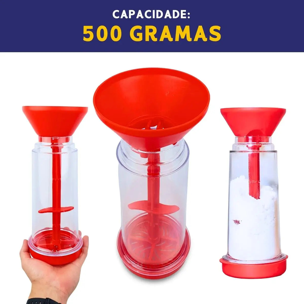 Polvilhador de Tapioca com Armazenamento