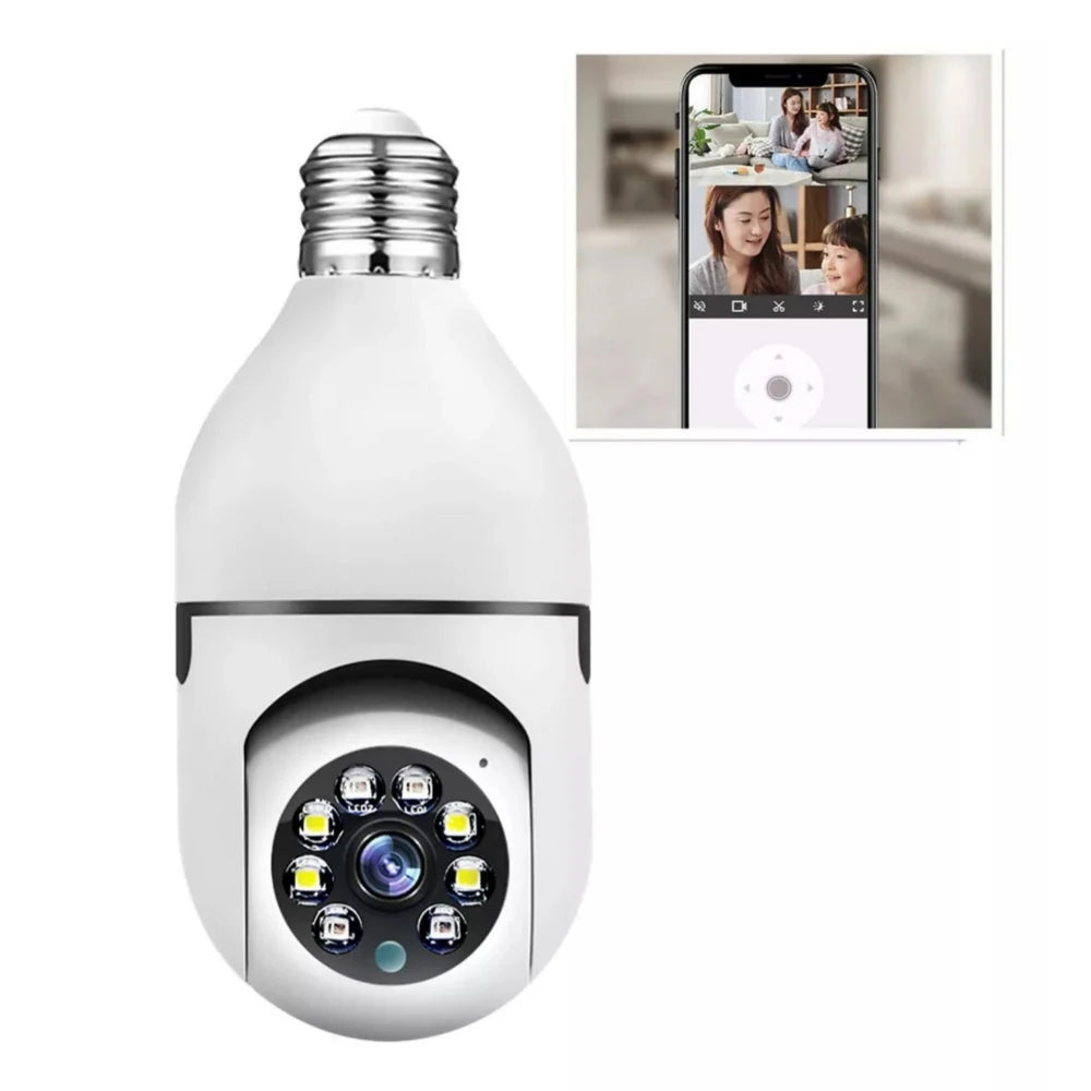 Câmera IP Lâmpada Smart Wi-Fi Full HD