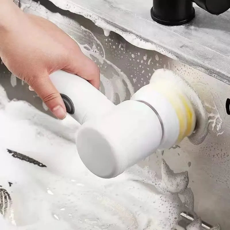 Escova Elétrica de Limpeza Sem Fio