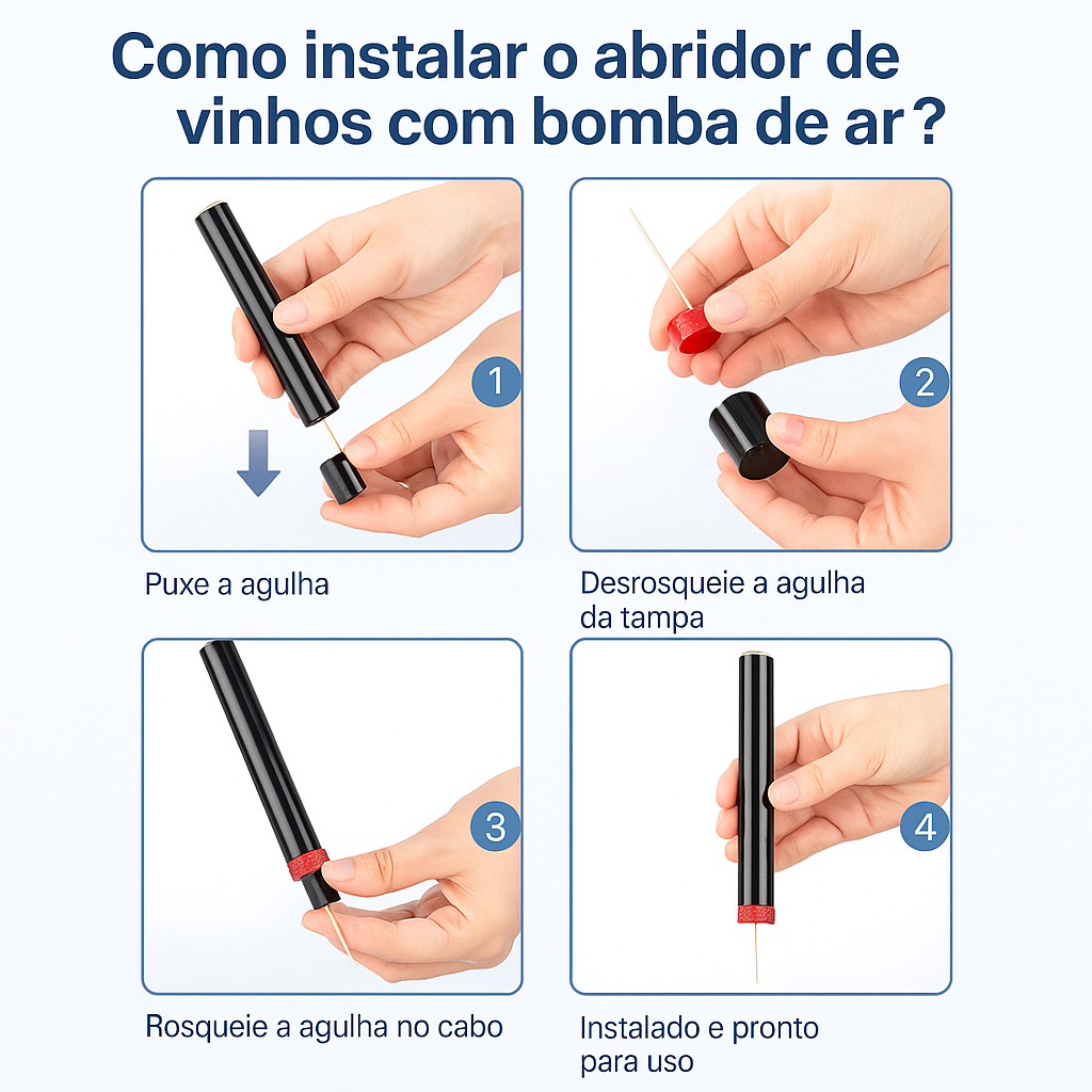 Abridor de Vinho Lux® – Elegância no Primeiro Gesto