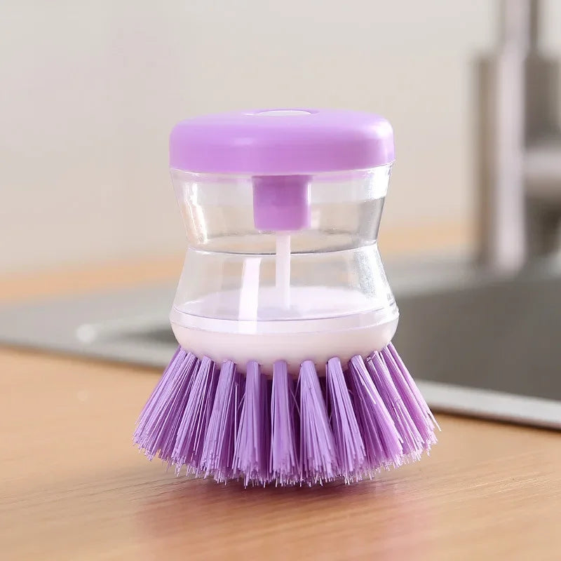 Escova com Dispenser de Sabão para Louças