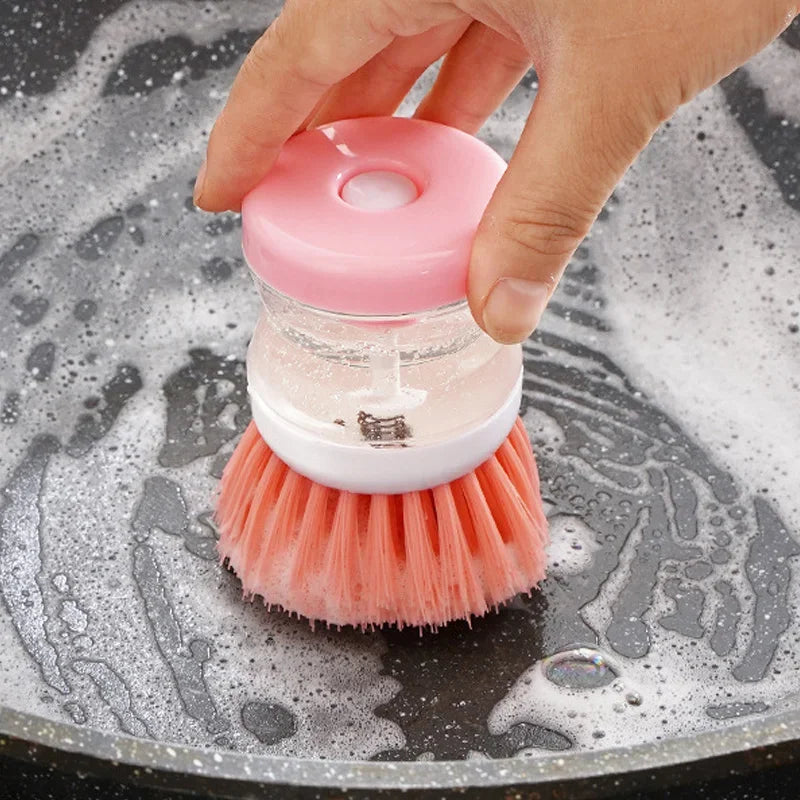 Escova com Dispenser de Sabão para Louças