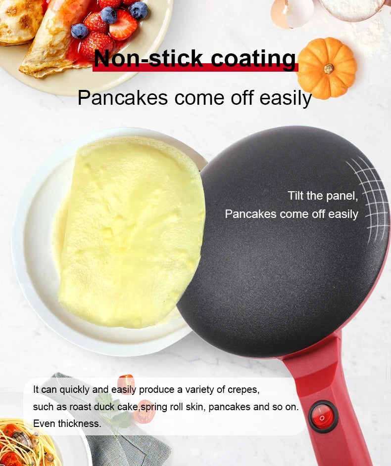 Máquina Elétrica de Crepes Antiaderente 110V/220V
