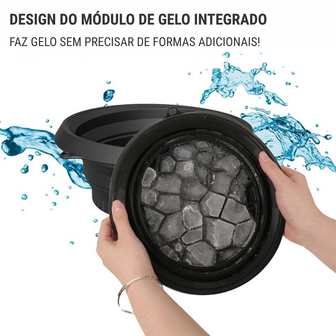 IceFocus™ - Bacia de Gelo Dobrável para Rosto