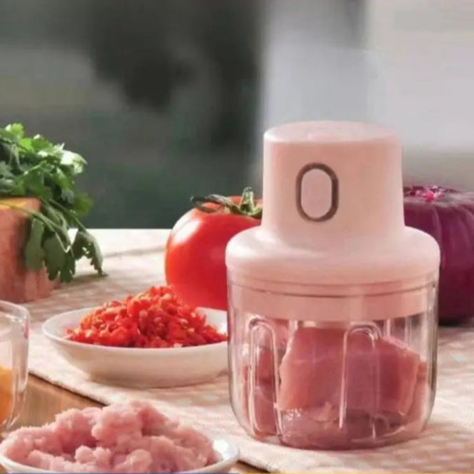 Mini Processador de Alimentos Elétrico