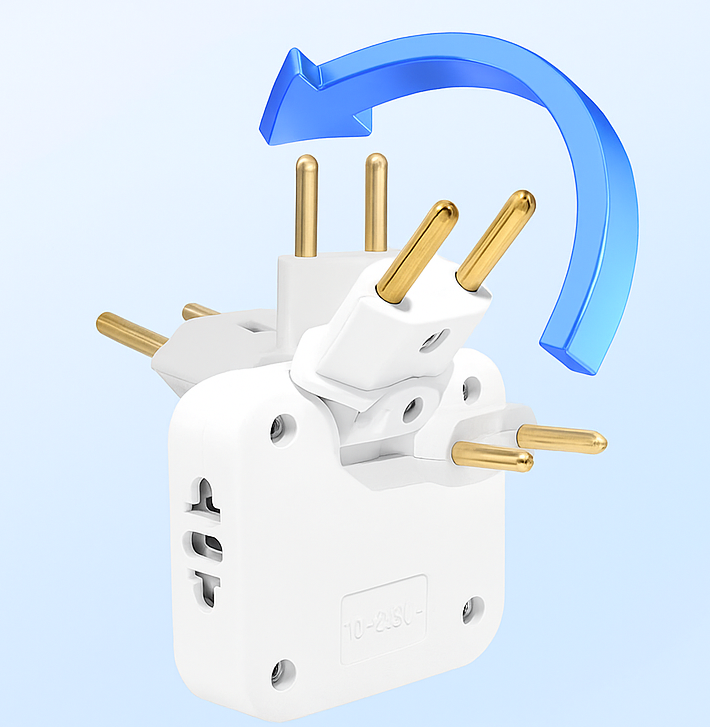 Adaptador Dobrável 20A com 3 Entradas