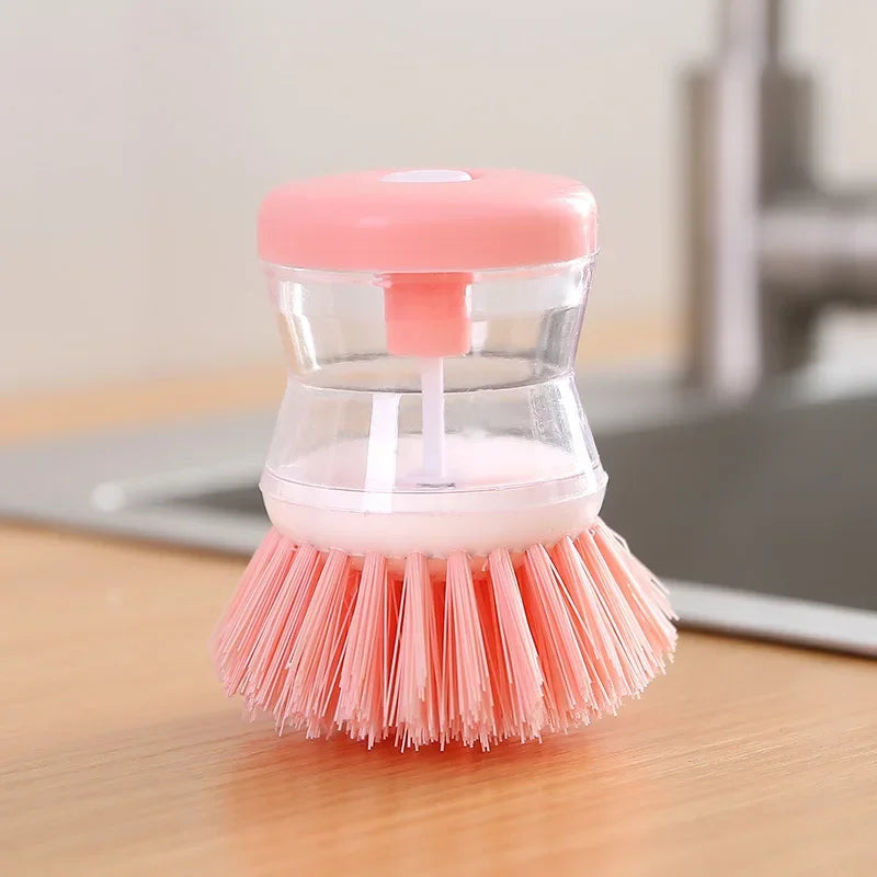 Escova com Dispenser de Sabão para Louças