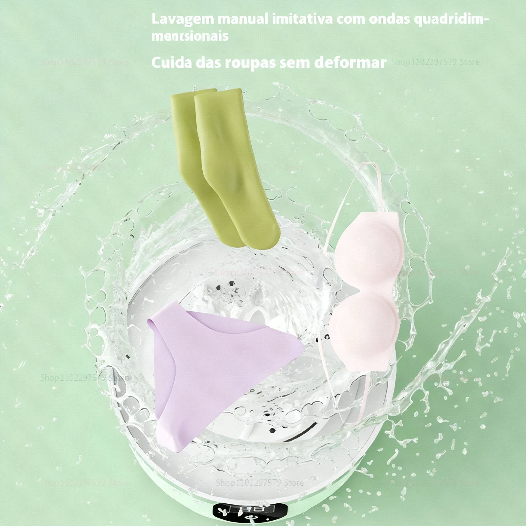 Mini Máquina de Lavar Portátil