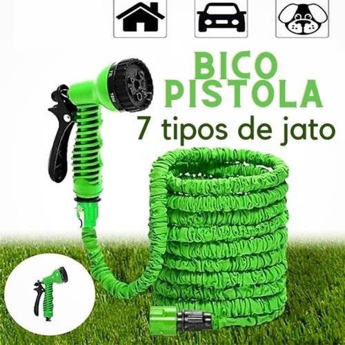 Mangueira Mágica Expandível com Esguicho 7 Funções para Jardim e Casa